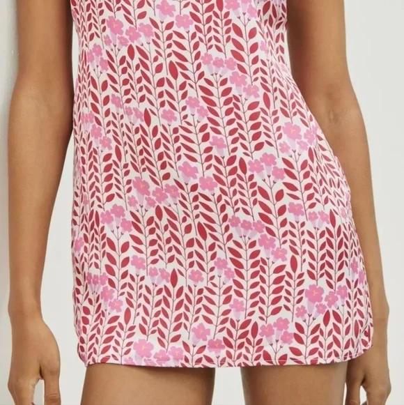 Lobo Rosa Arara Mini Dress from Anthropologie in Pink and White Size Large NWT - Picture 7 of 8